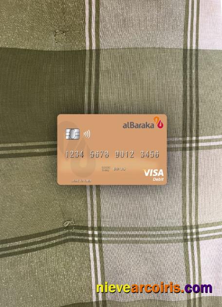 Syria Al Baraka Bank visa debit card photolook